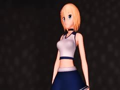 MMD Sexy Cute Blondie in the Champagne Room GV00150